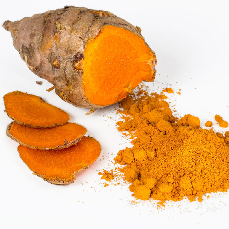 Turmeric roots (Curuma longa), are long, solid, and orange in colour, and are used to create the Native Extracts Turmeric Cellular Extract.